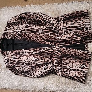 Animal-Print Blazer